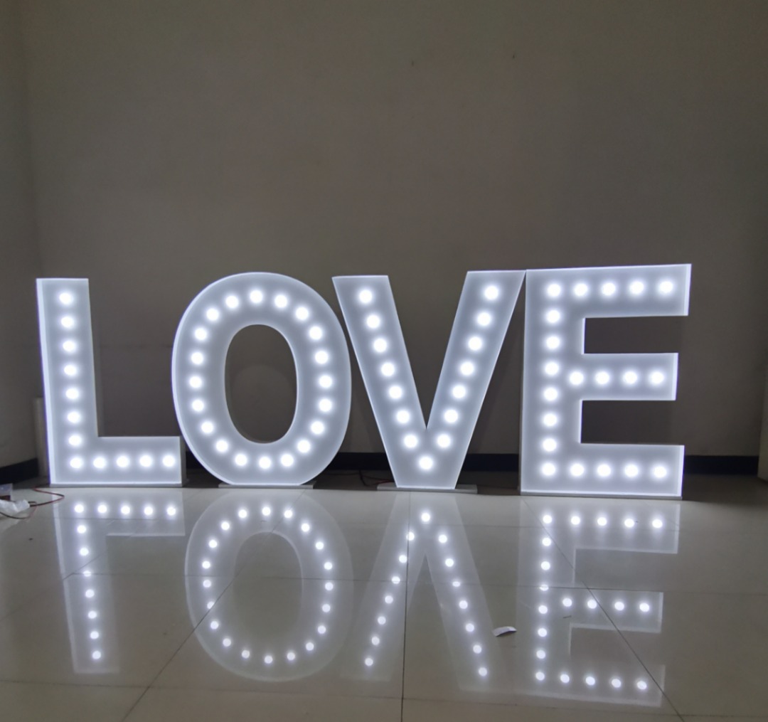 LOVE MARQUEE LARGE LETTERS